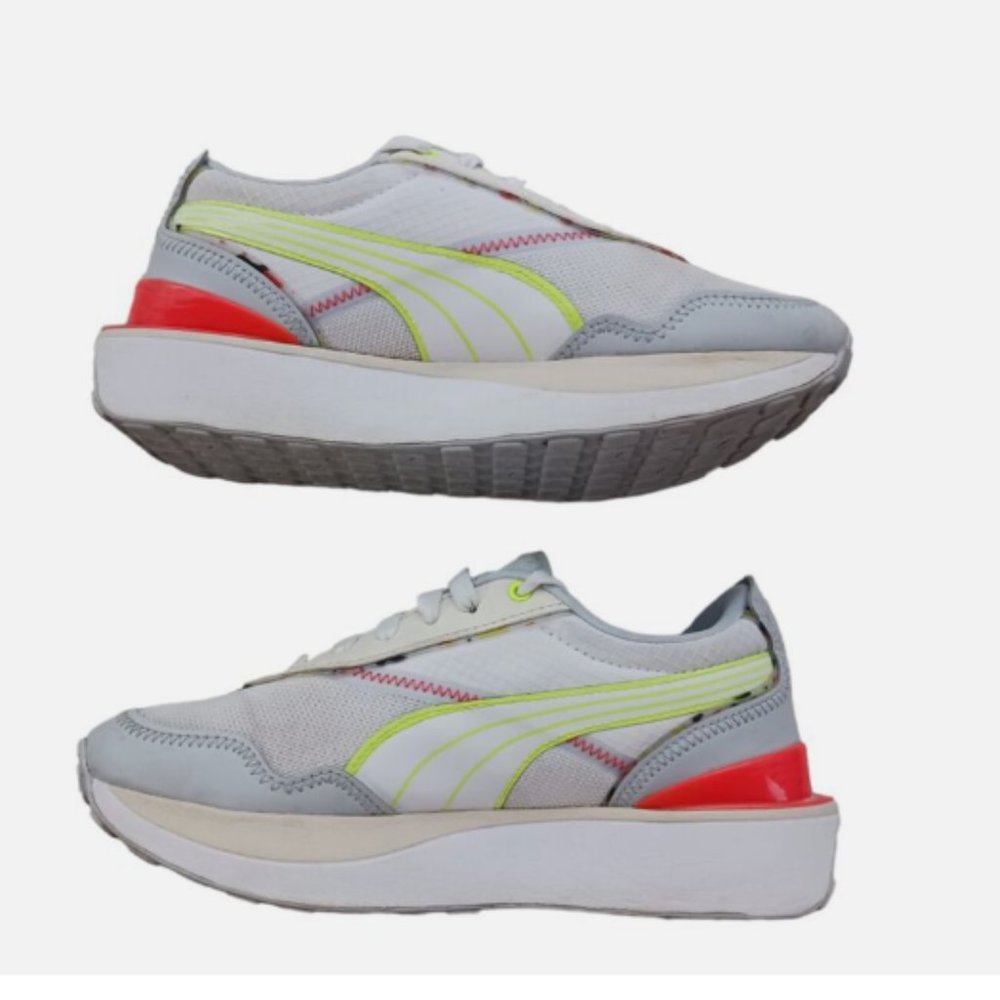 Puma Cruise Rider Rave White Womens Training Sneaker Shoes Sz 7 White 383682-02 - Picture 3 of 10
